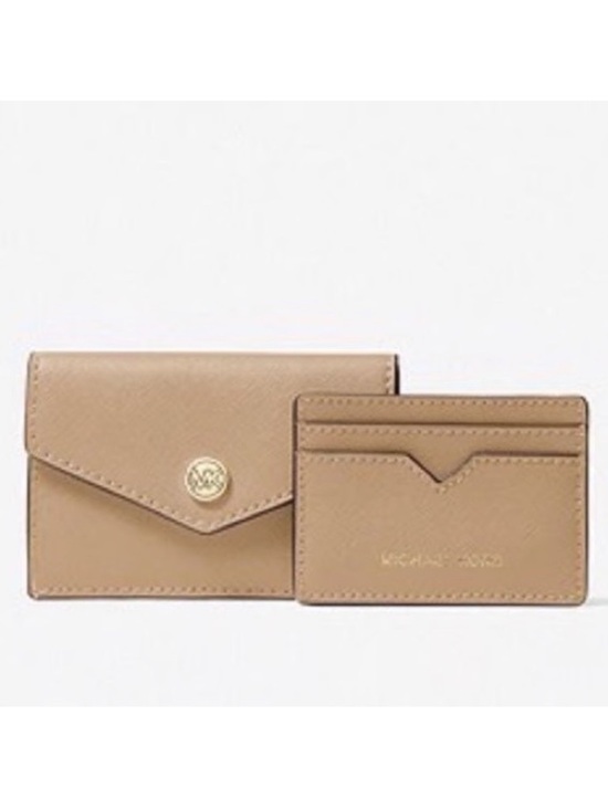 MICHAEL Michael Kors Handbags - MICHAEL by MICHAEL KORS NWOT Small Saffiano Leather 3-in-1 Card Case in Tan